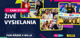 Fun rádio x Billa Slovensko – Živé vysielania